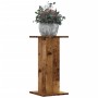 Soportes de plantas 2 uds madera roble envejecido 30x30x60 cm de , Soportes para macetas - Ref: Foro24-3307862, Precio: 64,89...