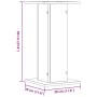 Soportes de plantas 2 uds madera roble envejecido 30x30x60 cm de , Soportes para macetas - Ref: Foro24-3307862, Precio: 64,89...