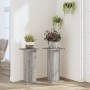 Soportes de plantas 2 uds madera gris Sonoma 30x30x60 cm de , Soportes para macetas - Ref: Foro24-3307860, Precio: 50,80 €, D...