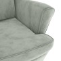 Sillón de terciopelo gris claro en Sillones | Comprar online en Foru.es