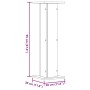 Soportes de plantas 2 uds madera ingeniería negro 30x30x95 cm de , Soportes para macetas - Ref: Foro24-3307874, Precio: 84,03...
