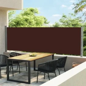 Toldo lateral retráctil para patio marrón 140x600 cm de vidaXL, Sombrillas - Ref: Foro24-313374, Precio: 87,20 €, Descuento: %