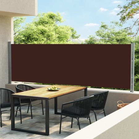 Toldo lateral retráctil para patio marrón 140x600 cm de vidaXL, Sombrillas - Ref: Foro24-313374, Precio: 88,80 €, Descuento: %