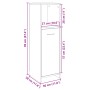 Armario de baño madera contrachapada color roble 30x30x95 cm de , Muebles de baño - Ref: Foro24-849601, Precio: 39,82 €, Desc...