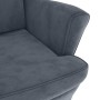 Sillón de terciopelo gris oscuro en Sillones | Comprar online en Foru.es