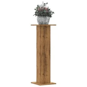 Soportes para plantas 2 uds madera roble artisian 30x30x95 cm de , Soportes para macetas - Ref: Foro24-3307881, Precio: 79,10...