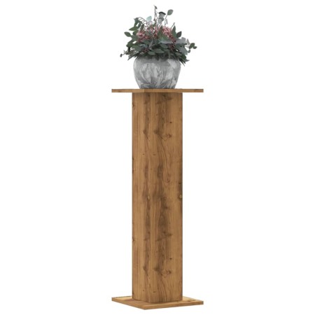 Soportes para plantas 2 uds madera roble artisian 30x30x95 cm de , Soportes para macetas - Ref: Foro24-3307881, Precio: 80,17...