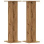 Soportes para plantas 2 uds madera roble artisian 30x30x95 cm de , Soportes para macetas - Ref: Foro24-3307881, Precio: 80,17...