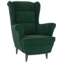 Sillón de terciopelo verde oscuro en Sillones | Comprar online en Foru.es