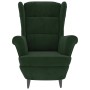 Sillón de terciopelo verde oscuro en Sillones | Comprar online en Foru.es