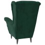 Sillón de terciopelo verde oscuro en Sillones | Comprar online en Foru.es