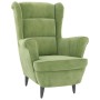 Sillón de terciopelo verde claro en Sillones | Comprar online en Foru.es