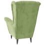 Sillón de terciopelo verde claro en Sillones | Comprar online en Foru.es