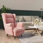 Sillón de terciopelo rosa en Sillones | Comprar online en Foru.es