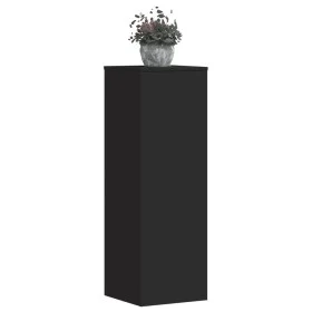 Soportes de plantas 2 uds madera ingeniería negro 33x33x100 cm de , Soportes para macetas - Ref: Foro24-3307883, Precio: 134,...