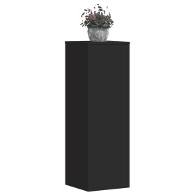 Soportes de plantas 2 uds madera ingeniería negro 33x33x100 cm de , Soportes para macetas - Ref: Foro24-3307883, Precio: 125,...