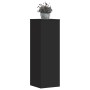 Soportes de plantas 2 uds madera ingeniería negro 33x33x100 cm de , Soportes para macetas - Ref: Foro24-3307883, Precio: 125,...