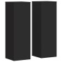 Soportes de plantas 2 uds madera ingeniería negro 33x33x100 cm de , Soportes para macetas - Ref: Foro24-3307883, Precio: 125,...