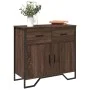 Aparador de madera de ingeniería marrón roble 79,5x35,5x74,5 cm de , Aparadores - Ref: Foro24-848548, Precio: 76,12 €, Descue...