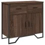 Aparador de madera de ingeniería marrón roble 79,5x35,5x74,5 cm de , Aparadores - Ref: Foro24-848548, Precio: 76,12 €, Descue...