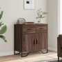 Aparador de madera de ingeniería marrón roble 79,5x35,5x74,5 cm de , Aparadores - Ref: Foro24-848548, Precio: 76,12 €, Descue...