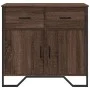 Aparador de madera de ingeniería marrón roble 79,5x35,5x74,5 cm de , Aparadores - Ref: Foro24-848548, Precio: 76,12 €, Descue...
