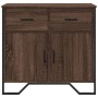Aparador de madera de ingeniería marrón roble 79,5x35,5x74,5 cm de , Aparadores - Ref: Foro24-848548, Precio: 77,13 €, Descue...