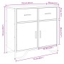 Aparador de madera de ingeniería marrón roble 79,5x35,5x74,5 cm de , Aparadores - Ref: Foro24-848548, Precio: 77,13 €, Descue...