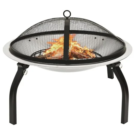 Brasero y barbacoa 2 en 1 atizador acero inoxidable 56x56x49 cm de vidaXL, Chimeneas - Ref: Foro24-313353, Precio: 61,03 €, D...