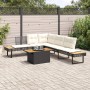 Set sofás jardín y cojines 2 pzas ratán sintético acacia negro de , Conjuntos de jardín - Ref: Foro24-3277498, Precio: 349,00...