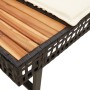 Set sofás jardín y cojines 2 pzas ratán sintético acacia negro de , Conjuntos de jardín - Ref: Foro24-3277498, Precio: 349,00...