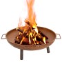 Brasero de acero 67,5x58x22,5 cm de vidaXL, Chimeneas - Ref: Foro24-313347, Precio: 63,91 €, Descuento: %