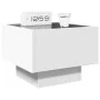 Mesita de noche con LED Infinity blanca 40x40x30 cm de , Mesitas de noche - Ref: Foro24-3284063, Precio: 86,65 €, Descuento: %