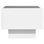 Mesita de noche con LED Infinity blanca 40x40x30 cm de , Mesitas de noche - Ref: Foro24-3284063, Precio: 86,65 €, Descuento: %