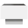 Mesita de noche con LED Infinity blanca 40x40x30 cm de , Mesitas de noche - Ref: Foro24-3284063, Precio: 86,65 €, Descuento: %