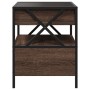 Mesita de noche con Infinity LED marrón roble 40x40x51 cm de , Mesitas de noche - Ref: Foro24-3284105, Precio: 89,99 €, Descu...