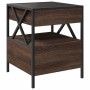 Mesita de noche con Infinity LED marrón roble 40x40x51 cm de , Mesitas de noche - Ref: Foro24-3284105, Precio: 89,99 €, Descu...