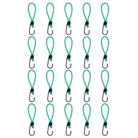 Cuerdas elásticas con ganchos 20 unidades 15 cm de , Redes de carga para vehículos motorizados - Ref: Foro24-4012229, Precio:...