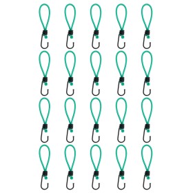 Cuerdas elásticas con ganchos 20 unidades 15 cm de , Redes de carga para vehículos motorizados - Ref: Foro24-4012229, Precio:...