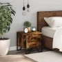 Mesita de noche madera de ingeniería roble ahumado 40x41x40 cm de , Mesitas de noche - Ref: Foro24-848508, Precio: 43,02 €, D...