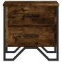 Mesita de noche madera de ingeniería roble ahumado 40x41x40 cm de , Mesitas de noche - Ref: Foro24-848508, Precio: 43,02 €, D...