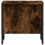 Mesita de noche madera de ingeniería roble ahumado 40x41x40 cm de , Mesitas de noche - Ref: Foro24-848508, Precio: 43,46 €, D...