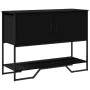 Mesa consola madera de ingeniería negra 100x35x74,5 cm de , Mesas auxiliares - Ref: Foro24-848534, Precio: 74,38 €, Descuento: %