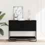 Mesa consola madera de ingeniería negra 100x35x74,5 cm de , Mesas auxiliares - Ref: Foro24-848534, Precio: 75,60 €, Descuento: %