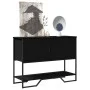 Mesa consola madera de ingeniería negra 100x35x74,5 cm de , Mesas auxiliares - Ref: Foro24-848534, Precio: 74,38 €, Descuento: %