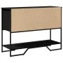 Mesa consola madera de ingeniería negra 100x35x74,5 cm de , Mesas auxiliares - Ref: Foro24-848534, Precio: 74,38 €, Descuento: %