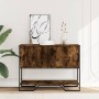 Mesa consola madera de ingeniería roble ahumado 100x35x74,5 cm de , Mesas auxiliares - Ref: Foro24-848536, Precio: 66,45 €, D...