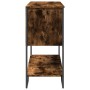 Mesa consola madera de ingeniería roble ahumado 100x35x74,5 cm de , Mesas auxiliares - Ref: Foro24-848536, Precio: 66,45 €, D...
