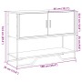 Mesa consola madera de ingeniería roble ahumado 100x35x74,5 cm de , Mesas auxiliares - Ref: Foro24-848536, Precio: 66,45 €, D...