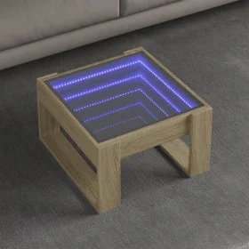 Mesa de centro con Infinity LED roble Sonoma 50x53x30 cm von , Couchtisch - Ref: Foro24-847625, Preis: 74,57 €, Rabatt: %